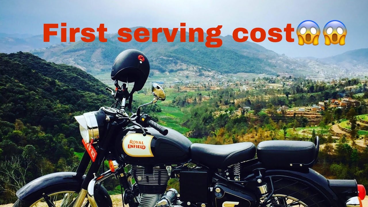 NEW ROYAL ENFIELD CLASSIC 350 FIRST SERVICING COST 😱😱