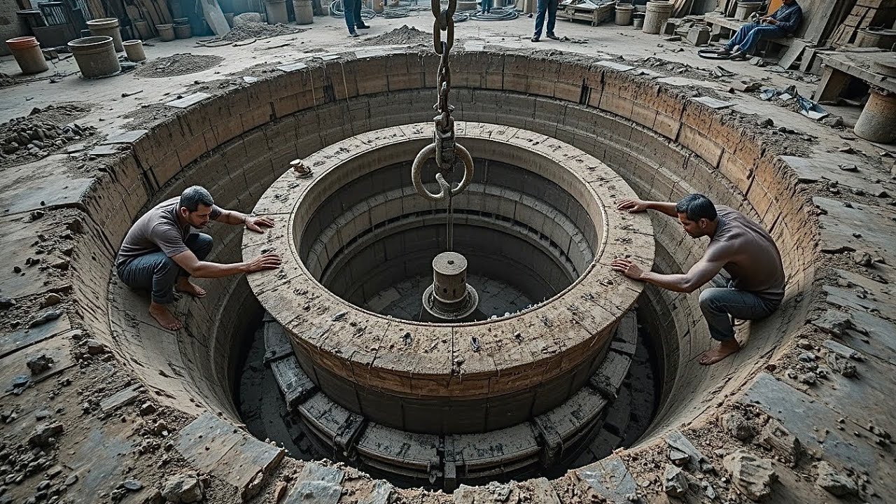 Unbelievable Pakistani Skill! High-Risk Process of Building a Giant Concrete Mixer Drum