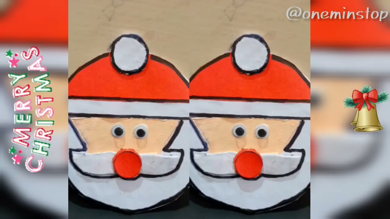 Enjoy christmas ☃️🎄!Lastminute diy crafts 👈/rs 0 cost ideas💕@OneMinStop#diy#christmas