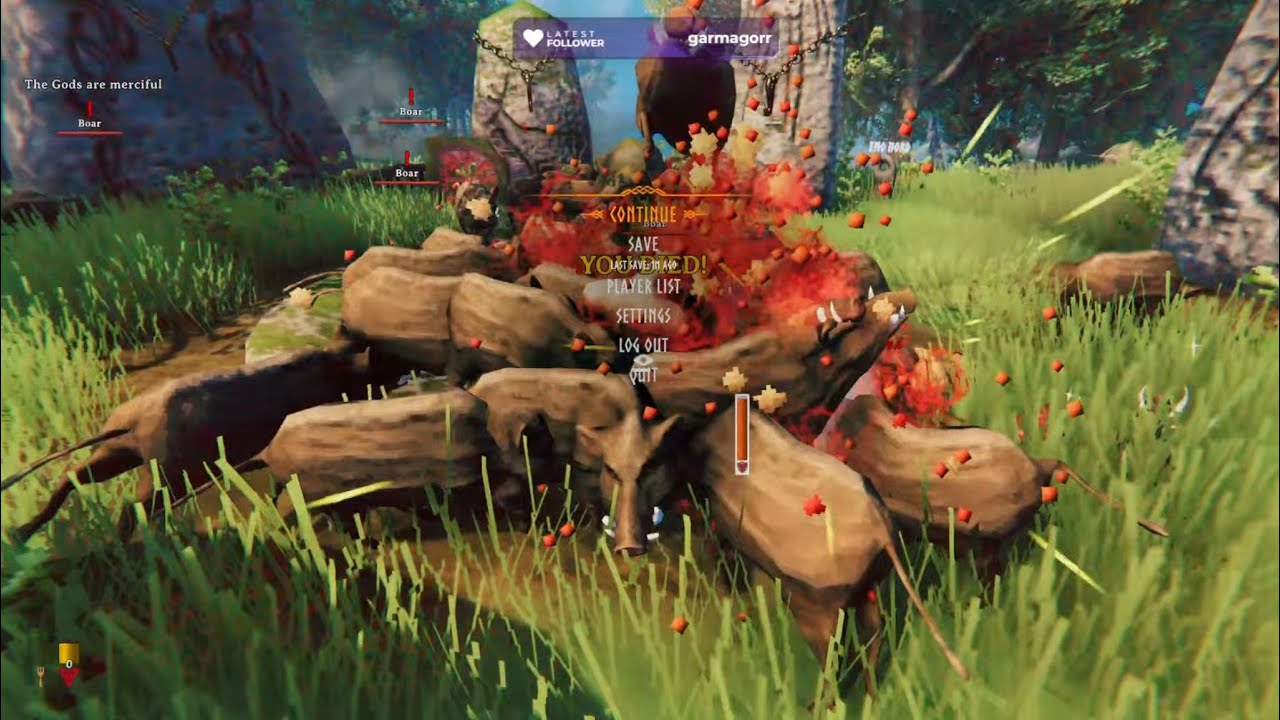 Valheim! Attack of the Boars. Testing out Crowd Control! Come Hang Out With Da Boiz