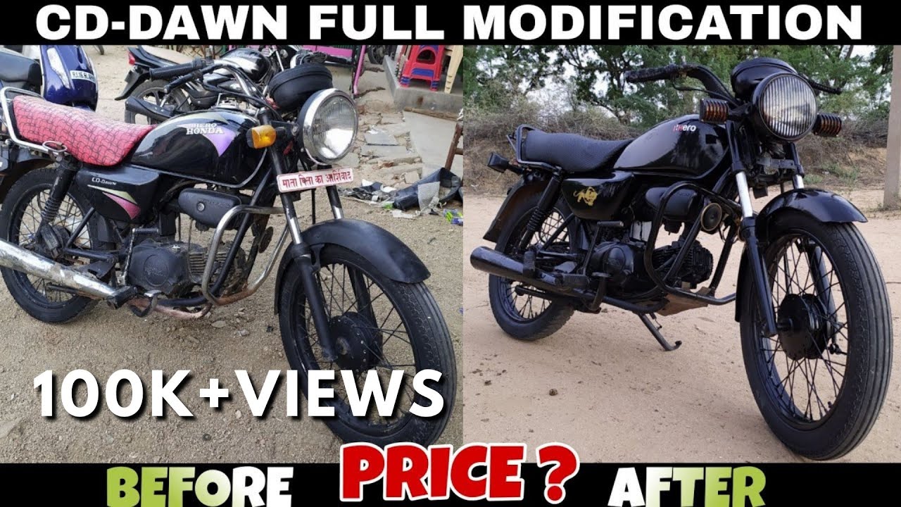 CD-DAWN Full Modification | Low Budget Modification 🔥 Rs.???? @broyal. #modified #hero #honda