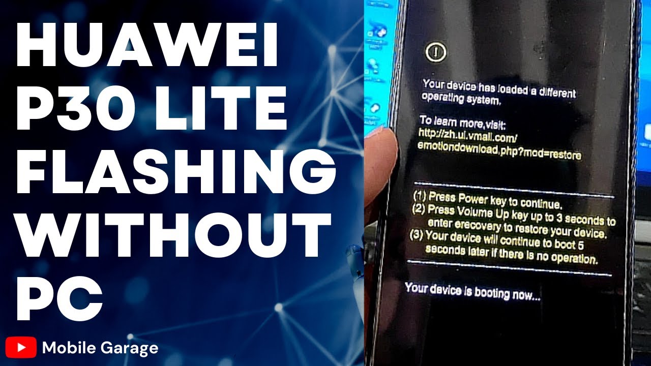 Huawei P30 lite MAR-L21MEA Your Device has loaded a different operating system - MOBILE GARAGE