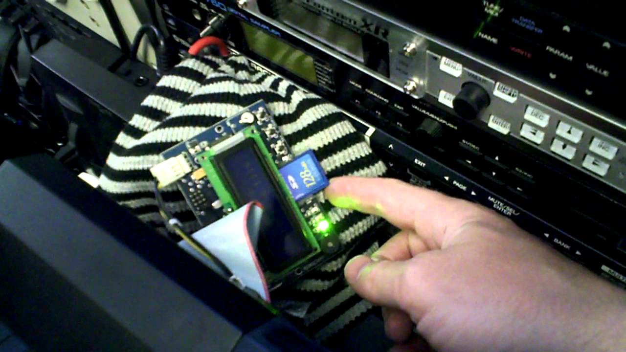 Roland W-30 and HxC SD Floppy Drive Emulator