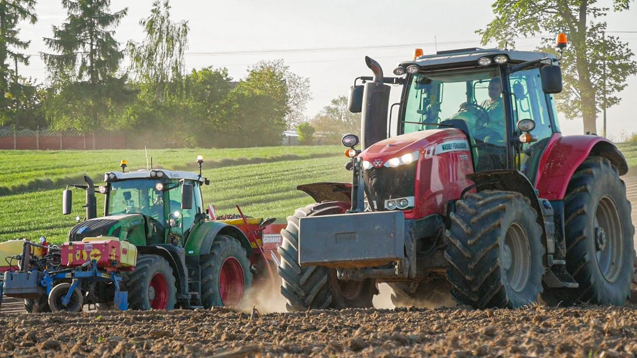 JEDYNY TAKI ZESTAW W POLSCE! | SADZENIE ZIEMNIAKÓW u GOSPODAR 18 | FENDT 828 & GRIMME GL 420 |