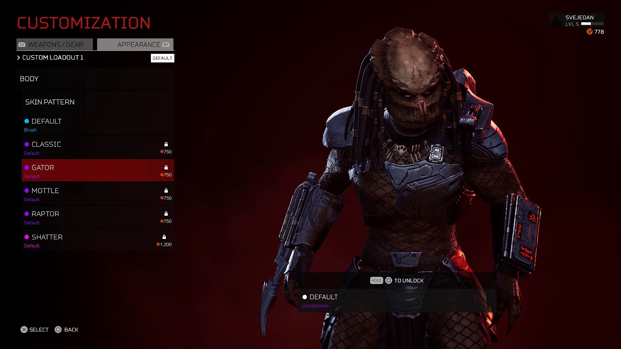 PREDATOR HUNTING GROUNDS - ALL PREDATOR CUSTOMIZATIONS