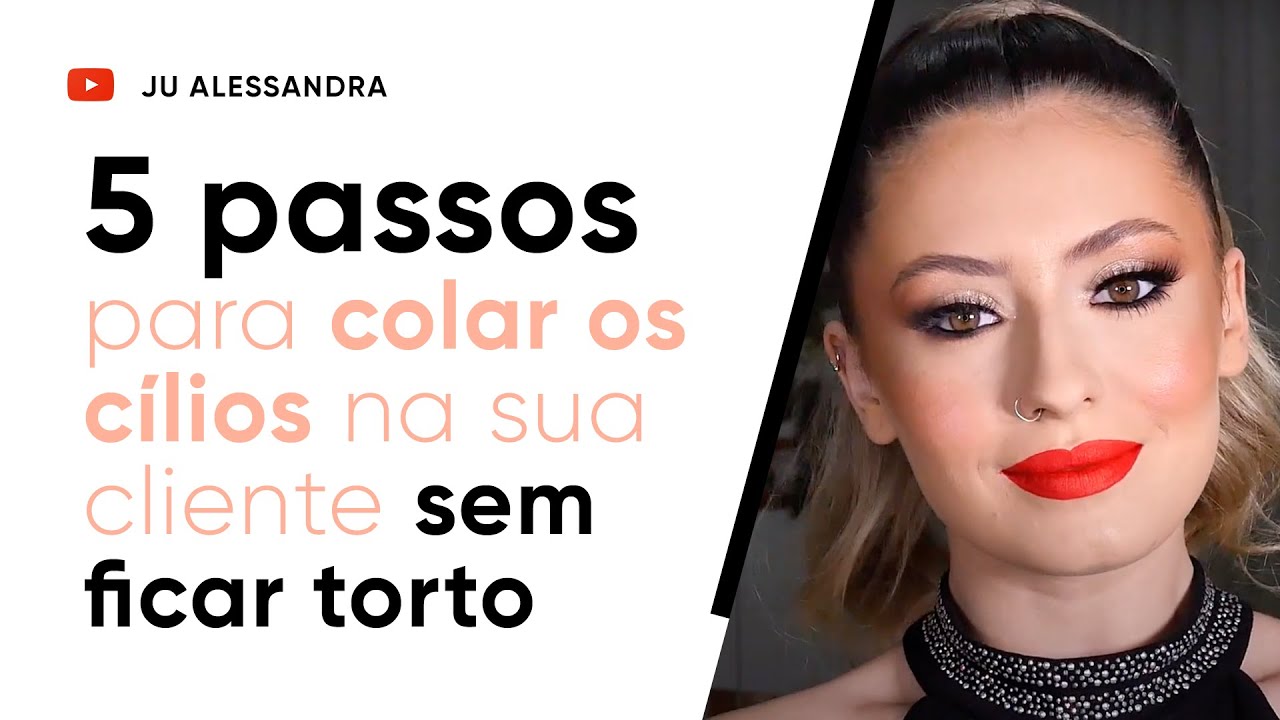 Como colar os cílios postiços na sua cliente sem ficar torto