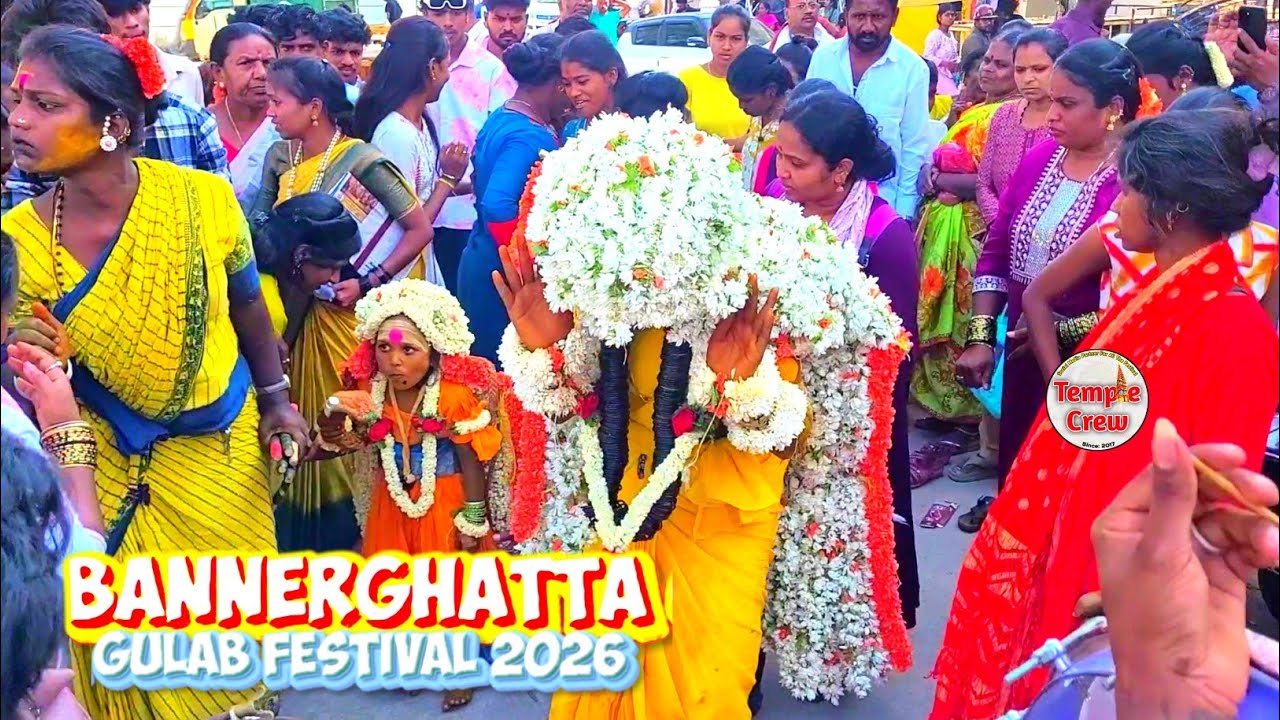 Bannerghatta Plagamma Gulab Festival 2026 | Sri Champakadhama Temple | Grand Festival  | TempleCrew 