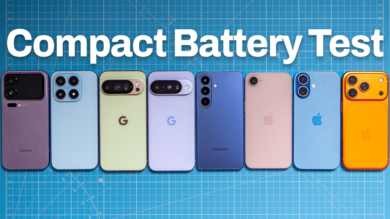 Тест на разрядку батареи для Galaxy S26, iPhone 17e / 17 / 17 Pro, Xiaomi 17 / 17 Pro, Pixel 10 /...