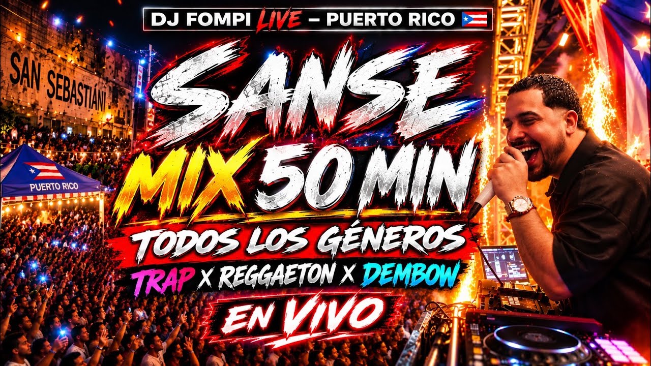 Dj Fompi LAS SANSE EN VIVO: Reggaeton, Dembow y Trap Sin Filtros MIX 2026
