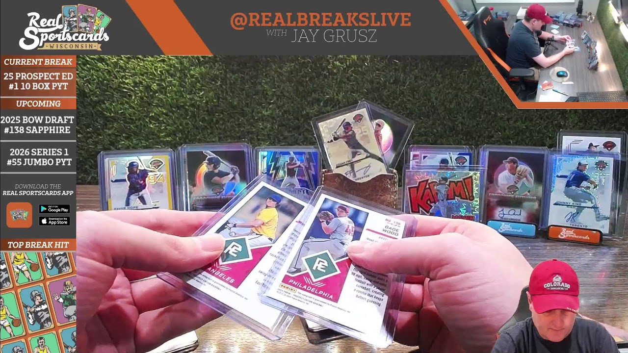 2025 Panini Prospect Edition Baseball #1 10-Box Half Case Pick Your Team (2/18/26)