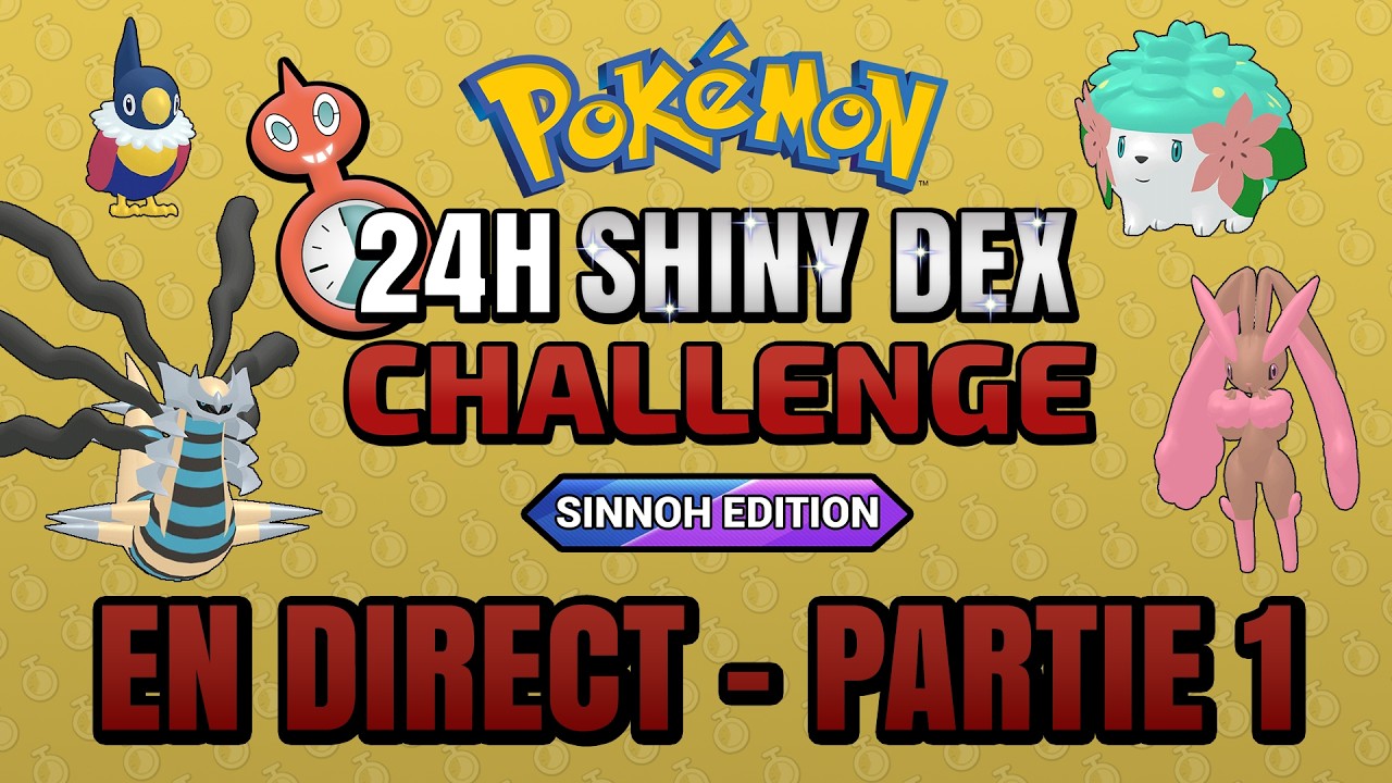 🔴 SHINY DEX CHALLENGE Sinnoh Edition - Partie 1
