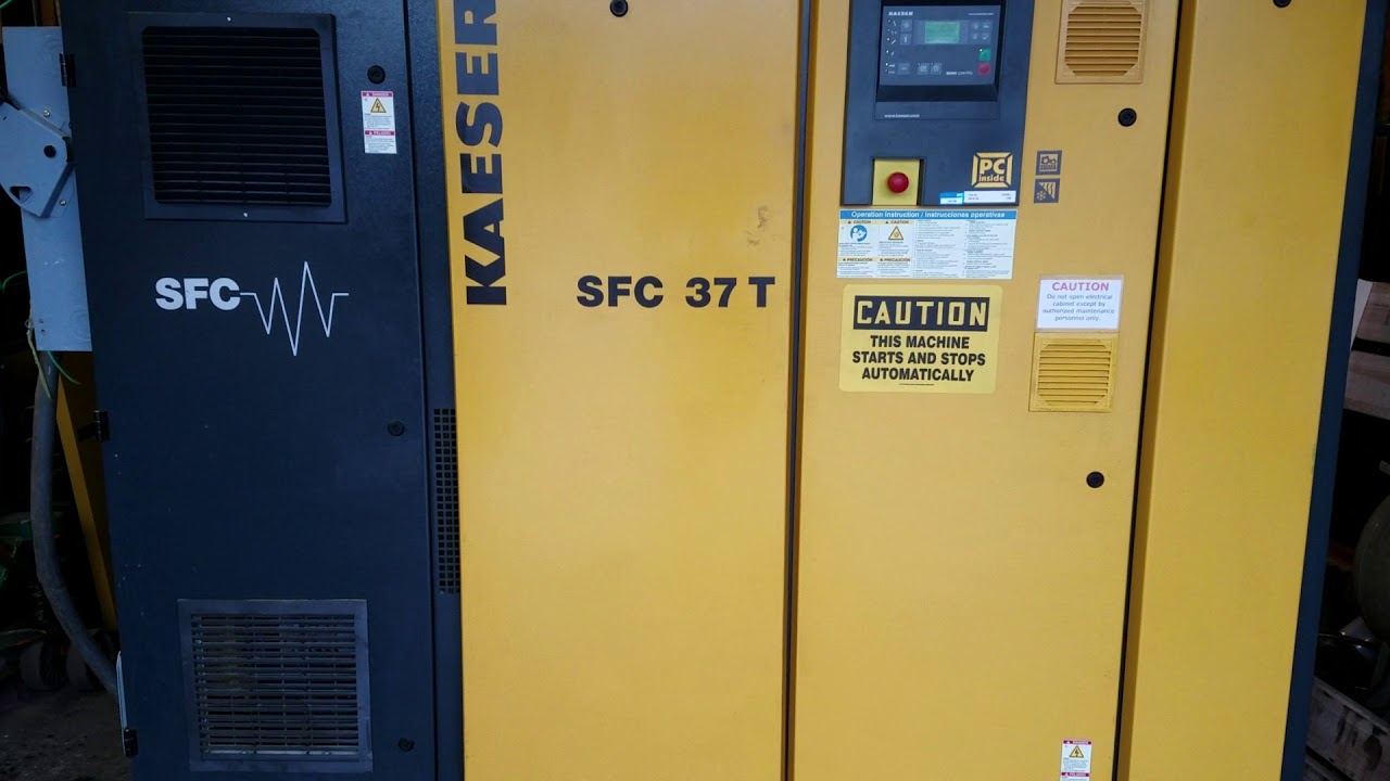 Kaeser SFC 37 T 50hp Rotary Screw Air Compressor with Built-in Dryer and VSD