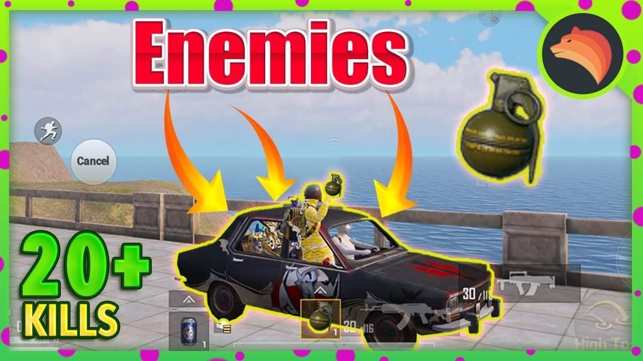 Sitting On Enemies Car | PUBG MOBILE