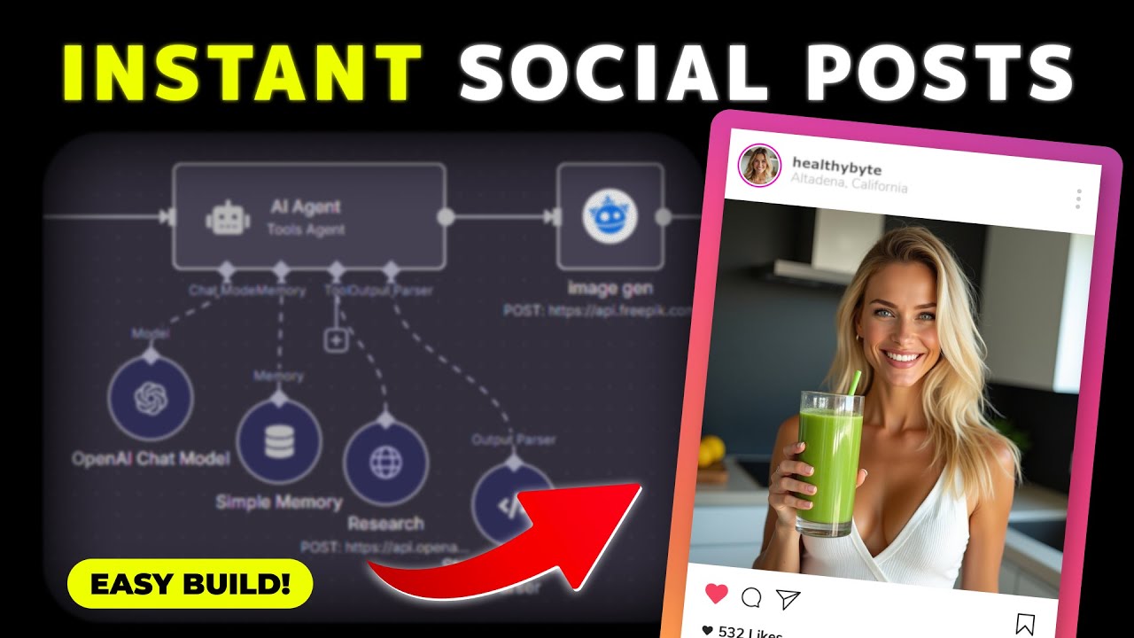 Build a 24/7 AI Content Agent in 15 Min (n8n no-code)