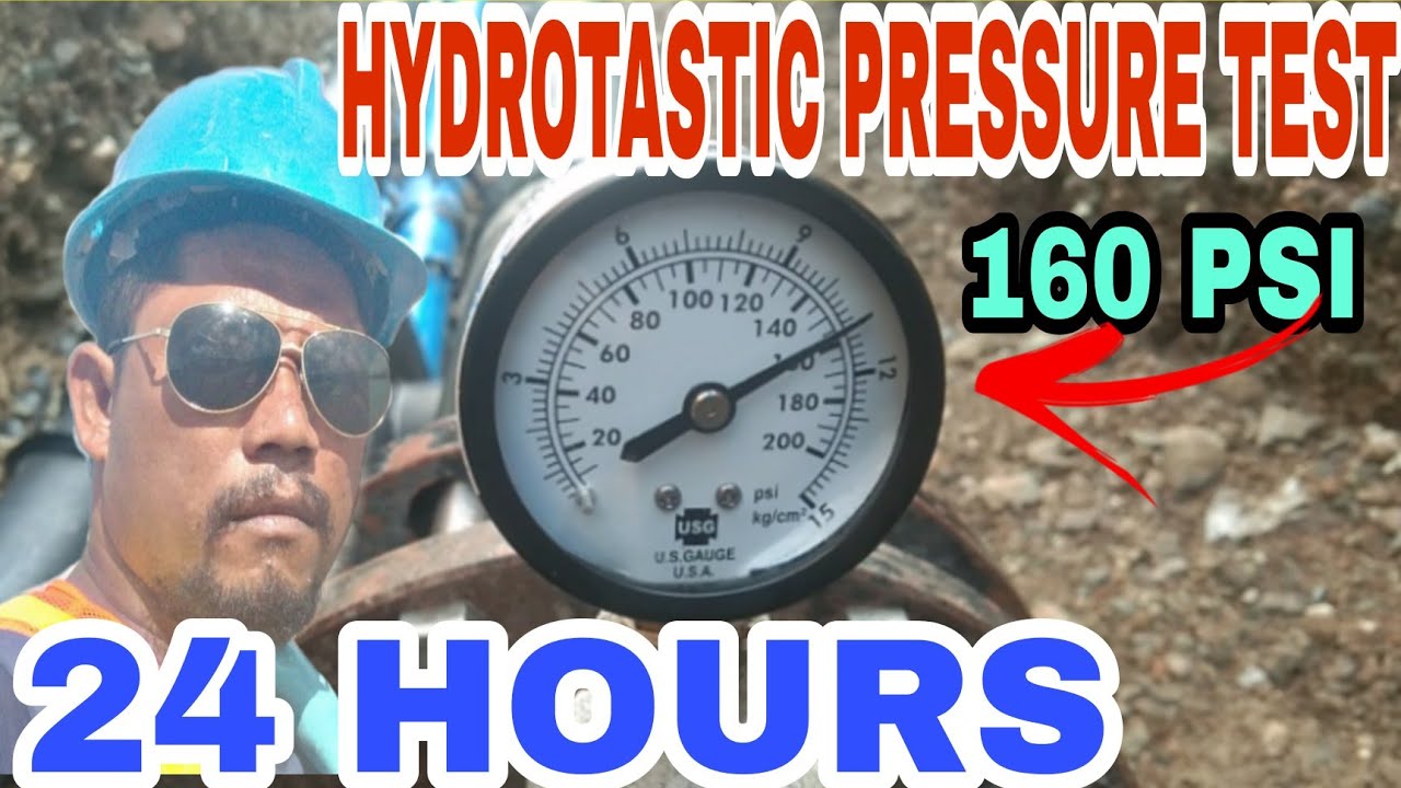 How to hydrotastic pressure test for water line hdpe main line