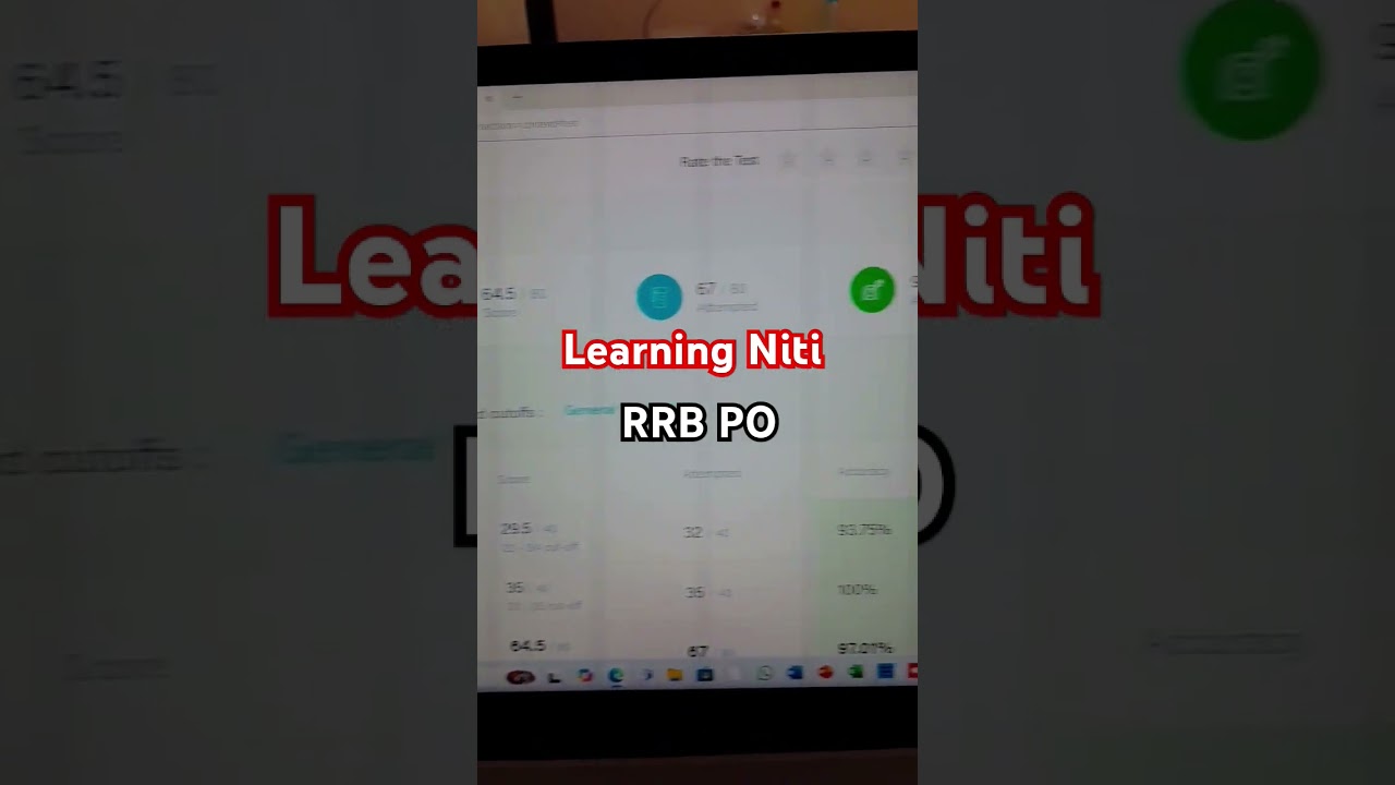 RRB PO Mock Learning Niti  #oliveboard #rrbpo  #test  #rrbpoclerk  #live #sanjay_devgan