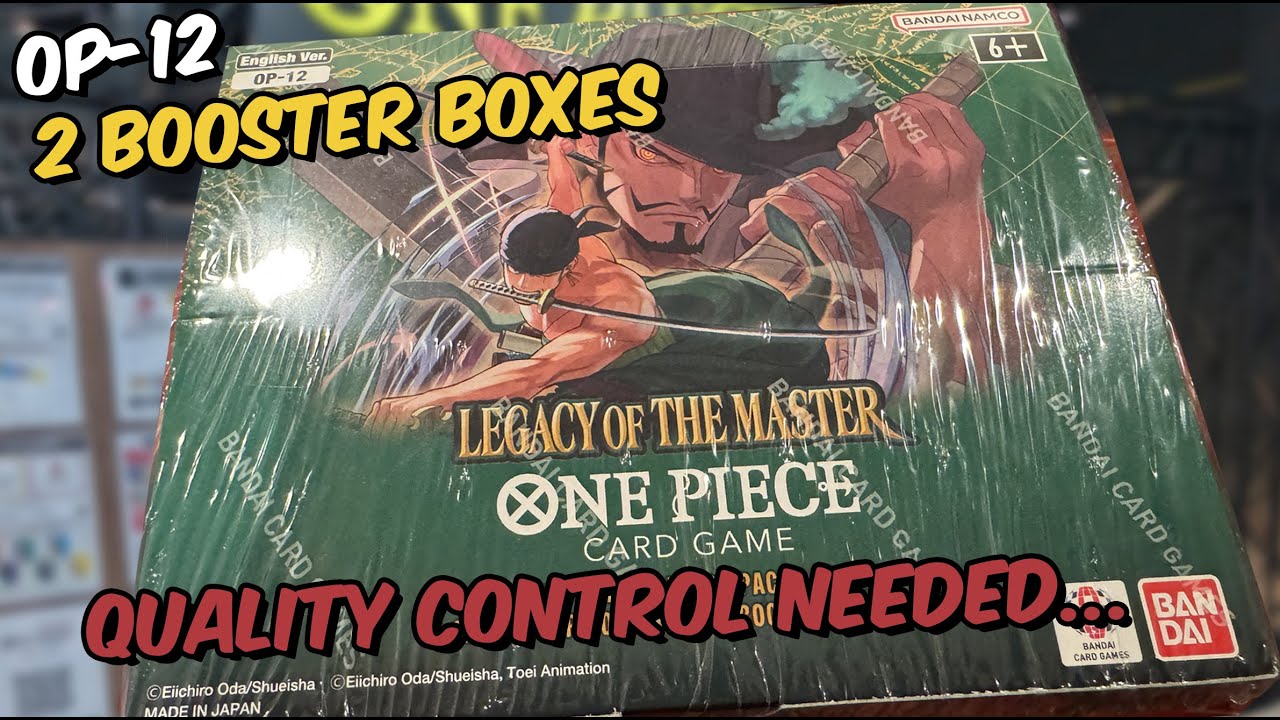 TWO OP12 BOOSTER BOX Early Opening: A Legacy of the Master (ENGLISH) - One Piece TCG