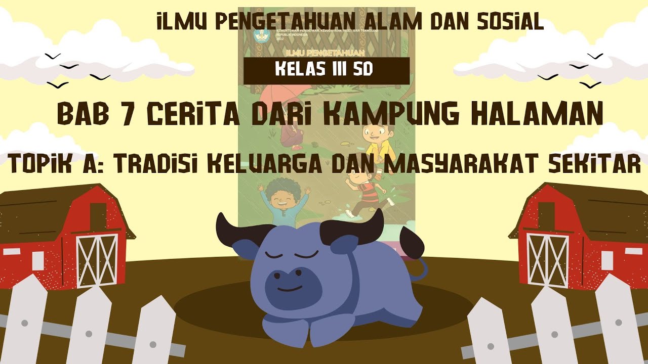 IPAS KELAS 3 BAB 7 TPIK A : Tradisi Keluarga dan Masyarakat Sekitar | PACU JAWI | UNTUK SD | KURMER