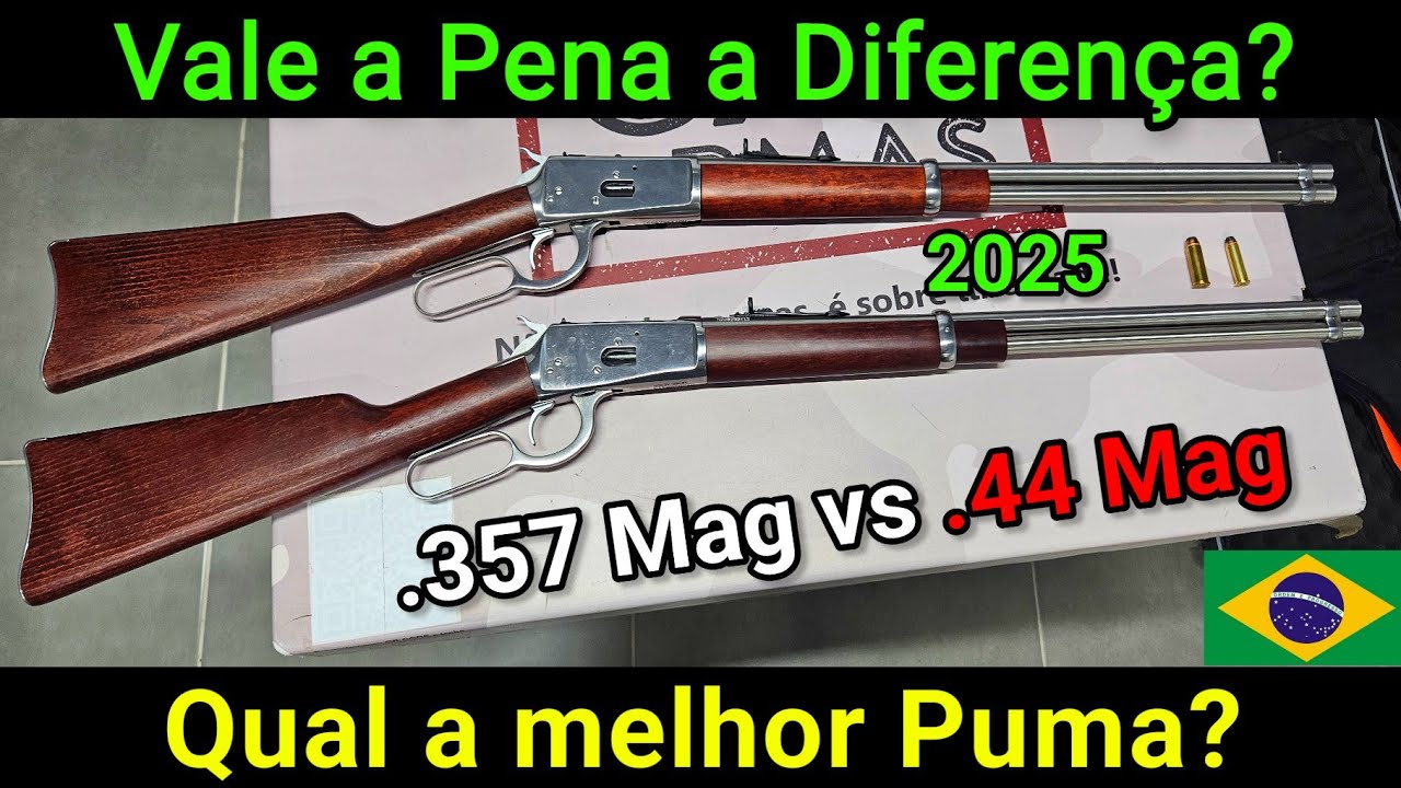 Puma .44 Magnum vale mais a pena que .357? Comparativo, teste e Opinião. CBC ROSSI Inox 20