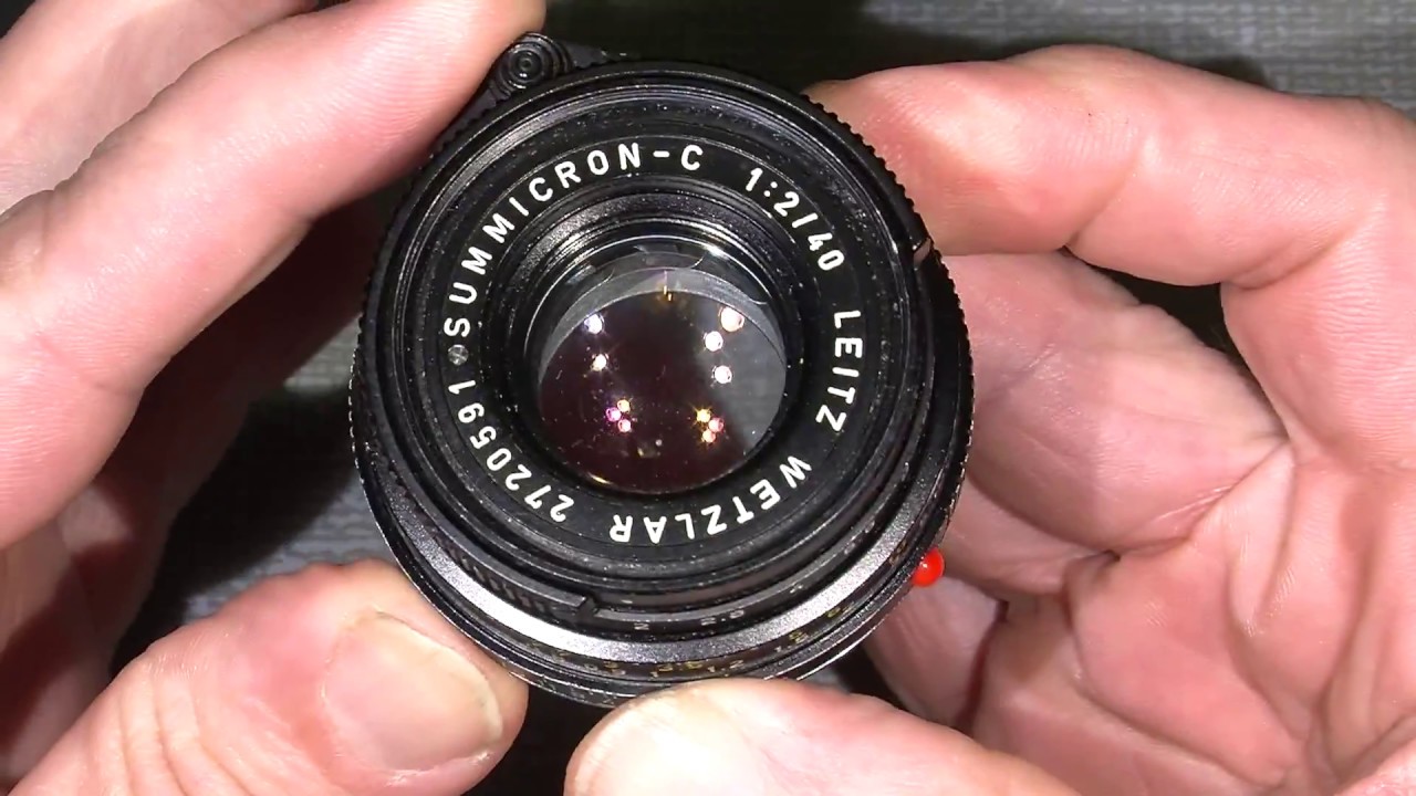 Loose screws in Summicron-C 1:2 / 40 for Leica CL