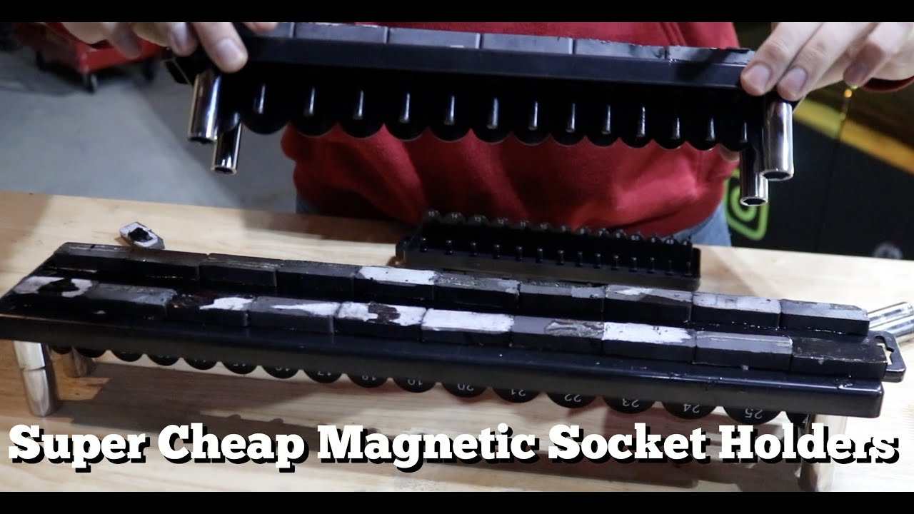 HOW TO MAKE CHEAP MAGNETIC SOCKET HOLDERS FROM HARBOR FREIGHT 