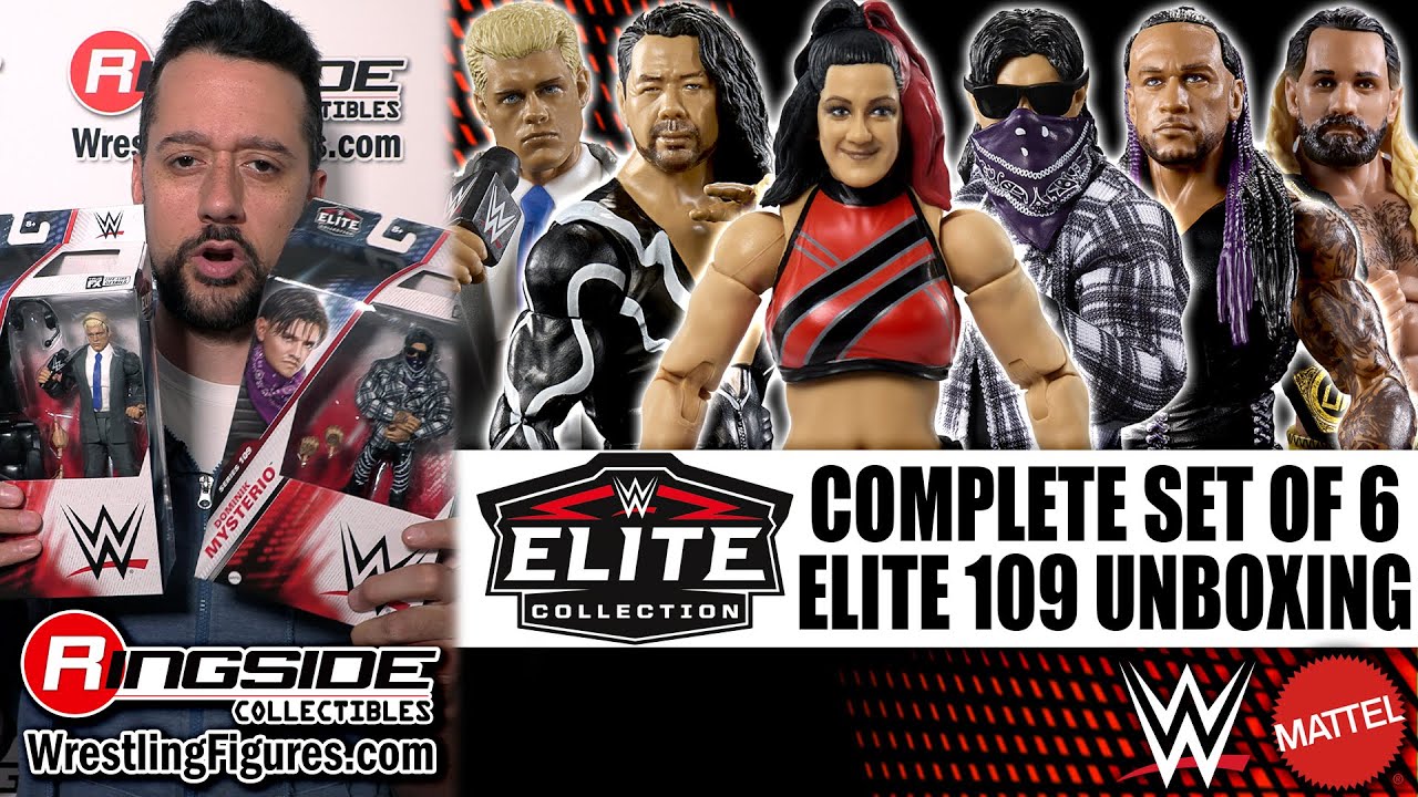 Ringside Collectibles Unboxing: Mattel WWE Elite 109 Complete Set of Wrestling Figures! PRISON DOM