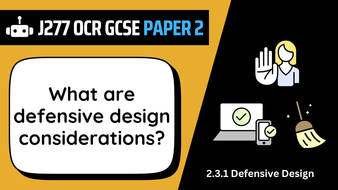 Defensive Design | 3.1 | OCR GCSE Computer Science | J277