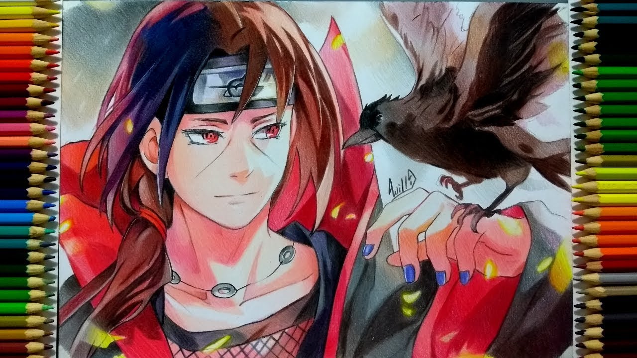 Drawing - Itachi Uchiha ( Naruto Shippuden ) [ (ナルト疾風伝 ]