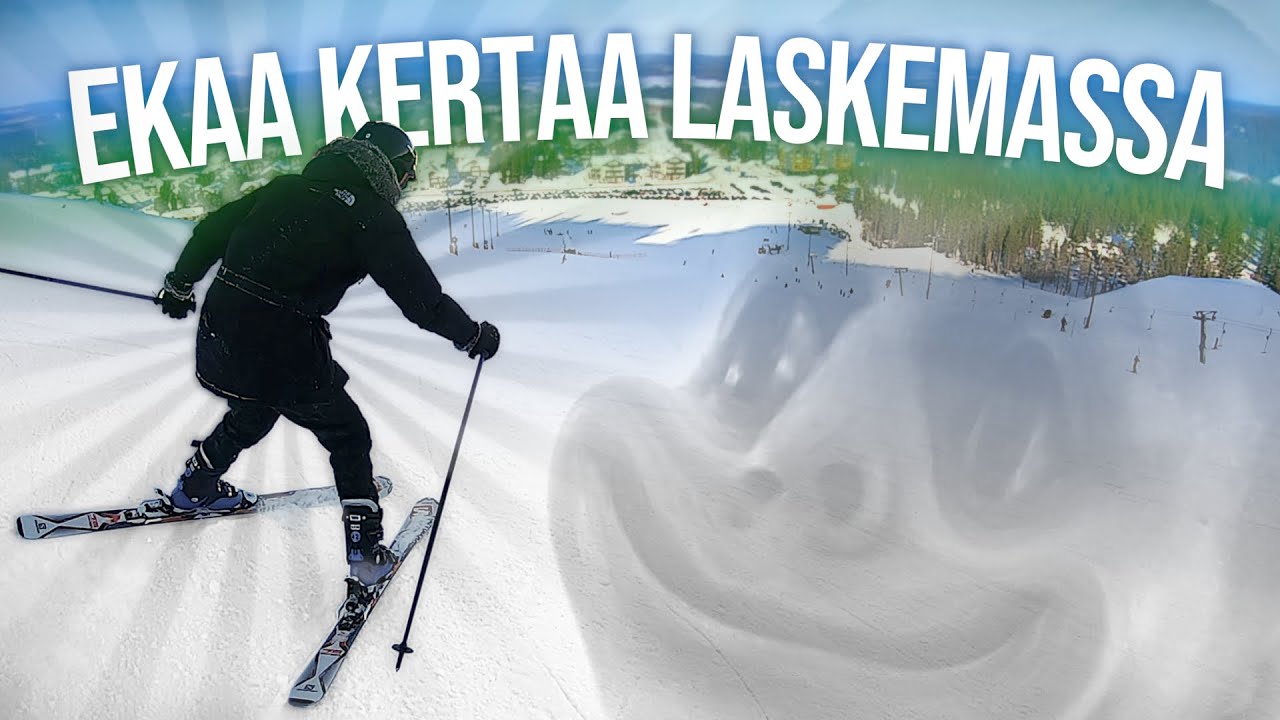Ensimm&auml;ist&auml; kertaa laskettelemassa!