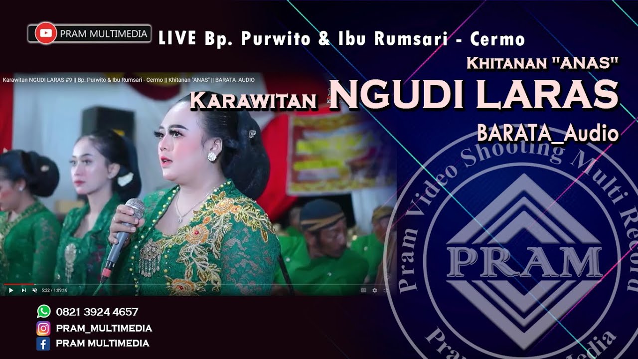 Karawitan NGUDI LARAS #9 || Bp. Purwito & Ibu Rumsari - Cermo || Khitanan 
