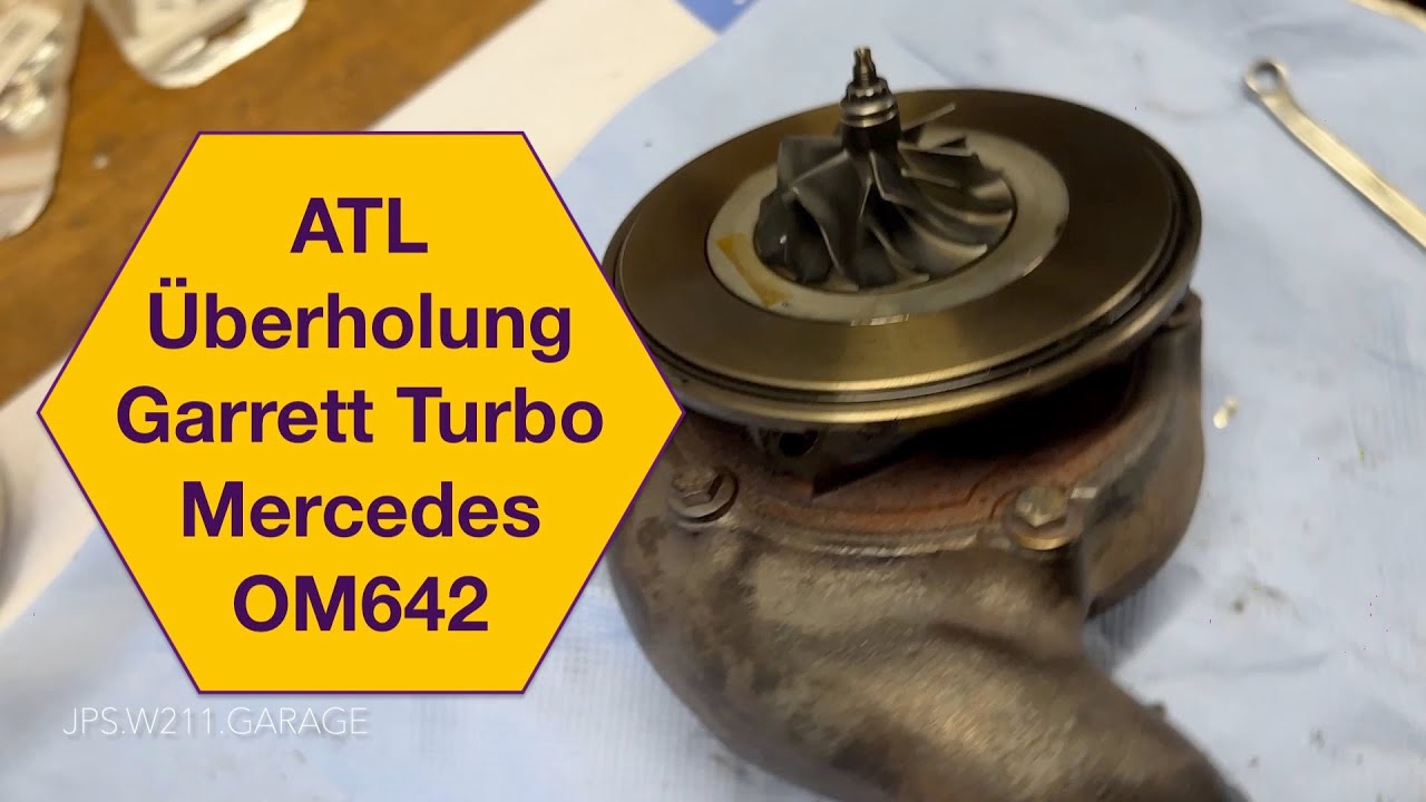 Abgas Turbo Lader überholen, Garrett-Turbo mit VTG, Mercedes OM642