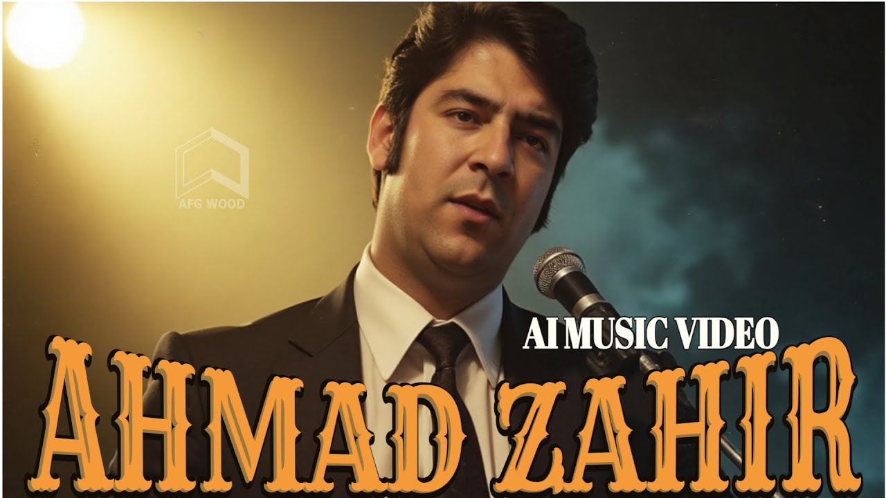 AHMAD ZAHIR : AI.  سفر در زمان با احمد ظاهر : در قاب هوش مصنوعی