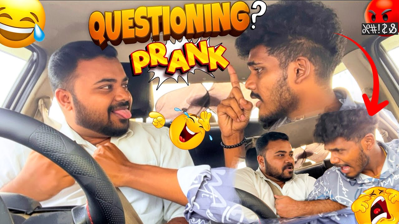 Questioning Prank 🤣 | Car Prank | Car fooling | Tamil Taxi Car Prank 