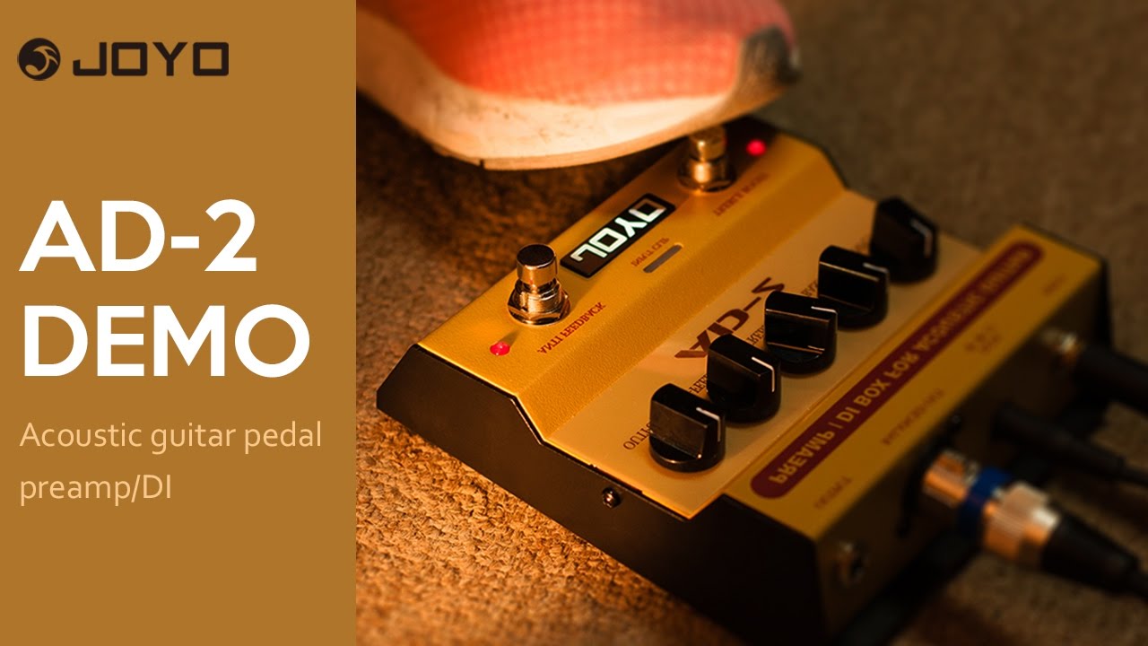 AD-2  Acoustic guitar pedal preamp/DI Official Demo