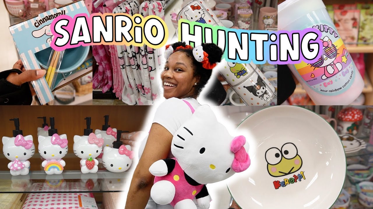 🛒SANRIO hunting VLOG 🌈 NEW 2024 Summer finds☀️ I Tj Maxx, HomeGoods & Marshalls