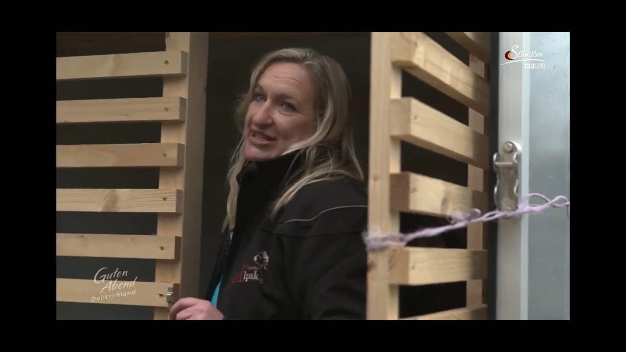 Die B&uuml;hlertal Alpakas auf der Alpakaschau S&uuml;d 2023 in Ilshofen mit dem Team von Servus TV !