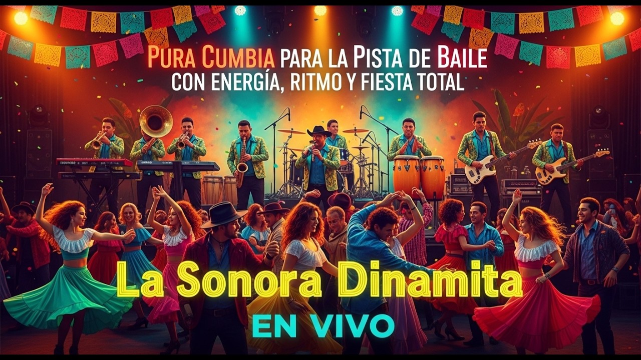 🕺 Pura Cumbia para la Pista de Baile con Energía, Ritmo y Fiesta Total | La Sonora Dinamita EN VIVO💃