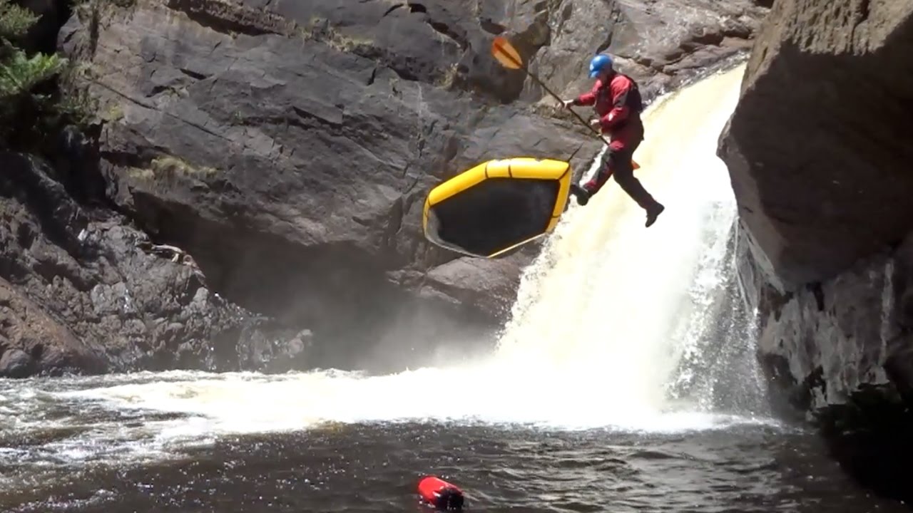 Packrafting the Leven Canyon in Tasmania