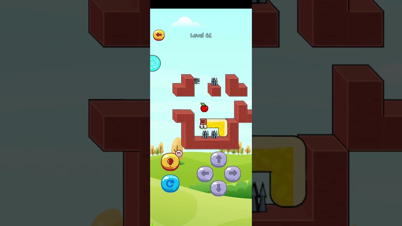Apple Worm Game | Apple Worm Logic Game | Worm Apple | Logic and Puzzle Moves | Game Level 60 & 61