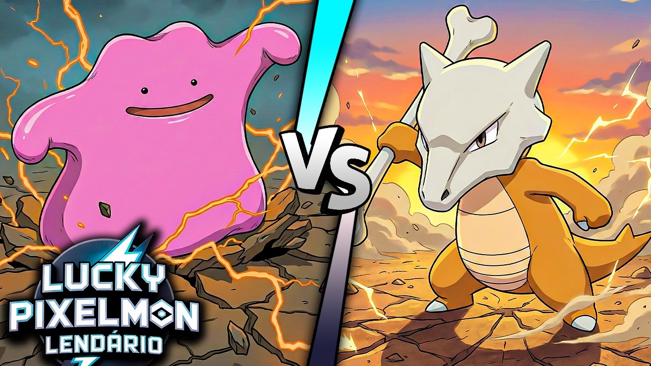 LUCKY PIXELMON LENDÁRIO | DITTO vs MAROWAK no MINECRAFT