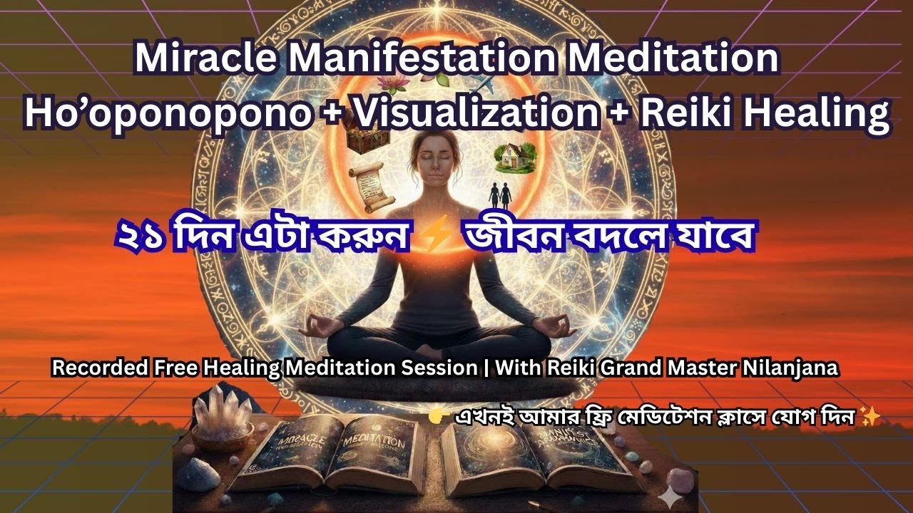 Miracle Manifestation Meditation | আজই ফ্রি মেডিটেশন ক্লাসে যোগ দিন|Live Energy Shift প্রত্যক্ষ করুন