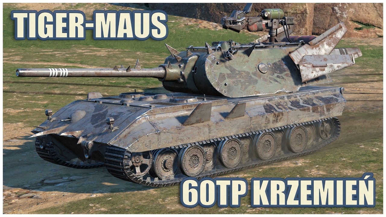 Tiger-Maus, 60TP Krzemień & 60TP Lewandowskiego &bull; WoT Blitz Gameplay