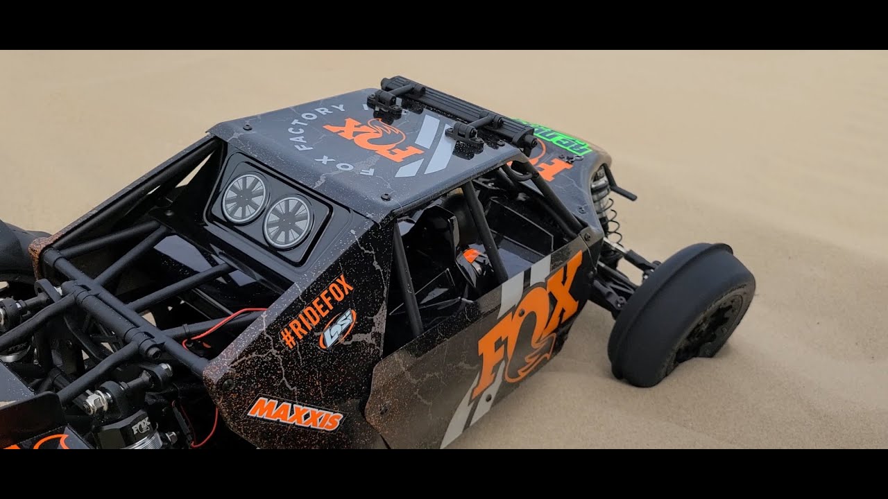 LOSI SBR pushes back broken LOSI DBXL-E 2.0 v2