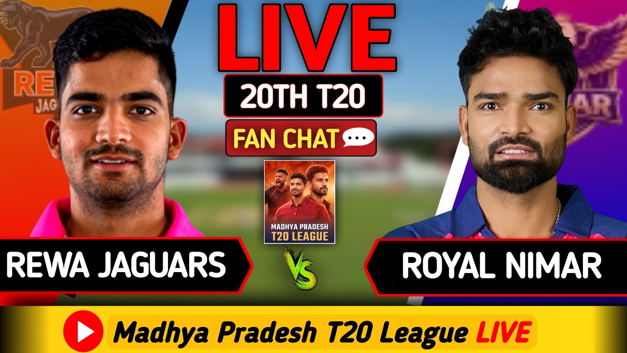 Rewa Jaguars vs Royal Nimar Eagles LIVE 🔴 | RJ vs RNE Live Score & Commentary | MP T20 2026