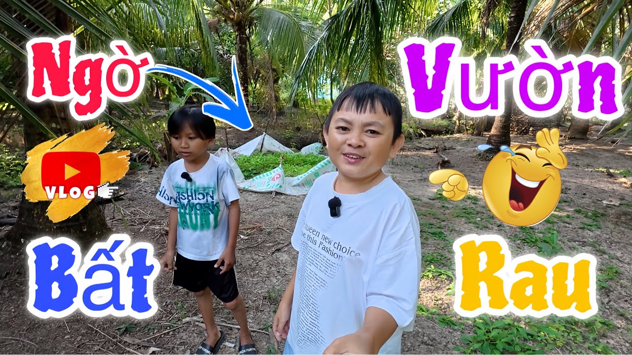 Hai Anh Em Đi Thăm Vườn Rau Mà Bất Ngờ Quá Trời || Hải Tí Hon
