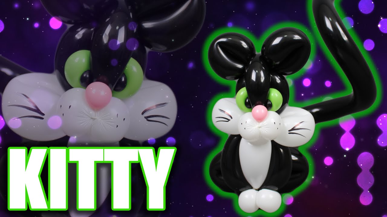 KITTY CAT Balloon Animal Tutorial - Learn Balloon Animals with Holly!