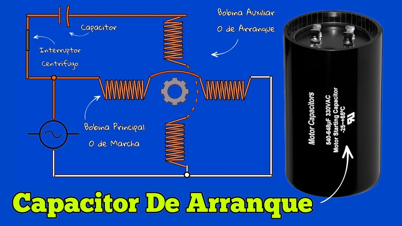 Capacitor de Arranque. ¿Cómo funciona?  #electricidad
