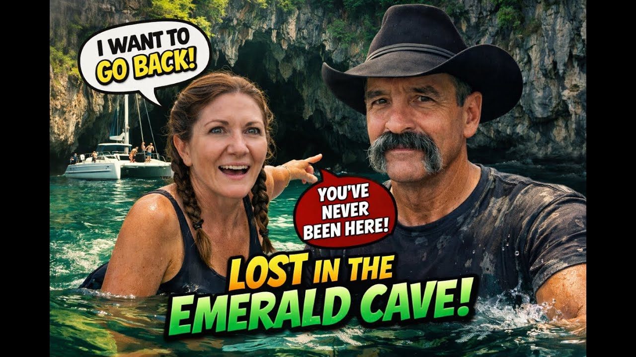 You Dont Know the way Honey!  Emerald Cave swim.  Ka Mook, Thailand