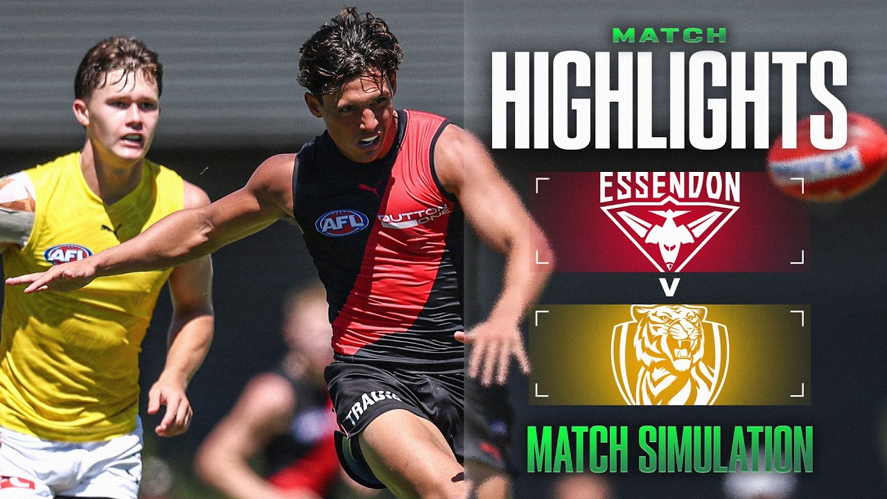 Essendon v Richmond Highlights | Match Simulation, 2026 | AFL