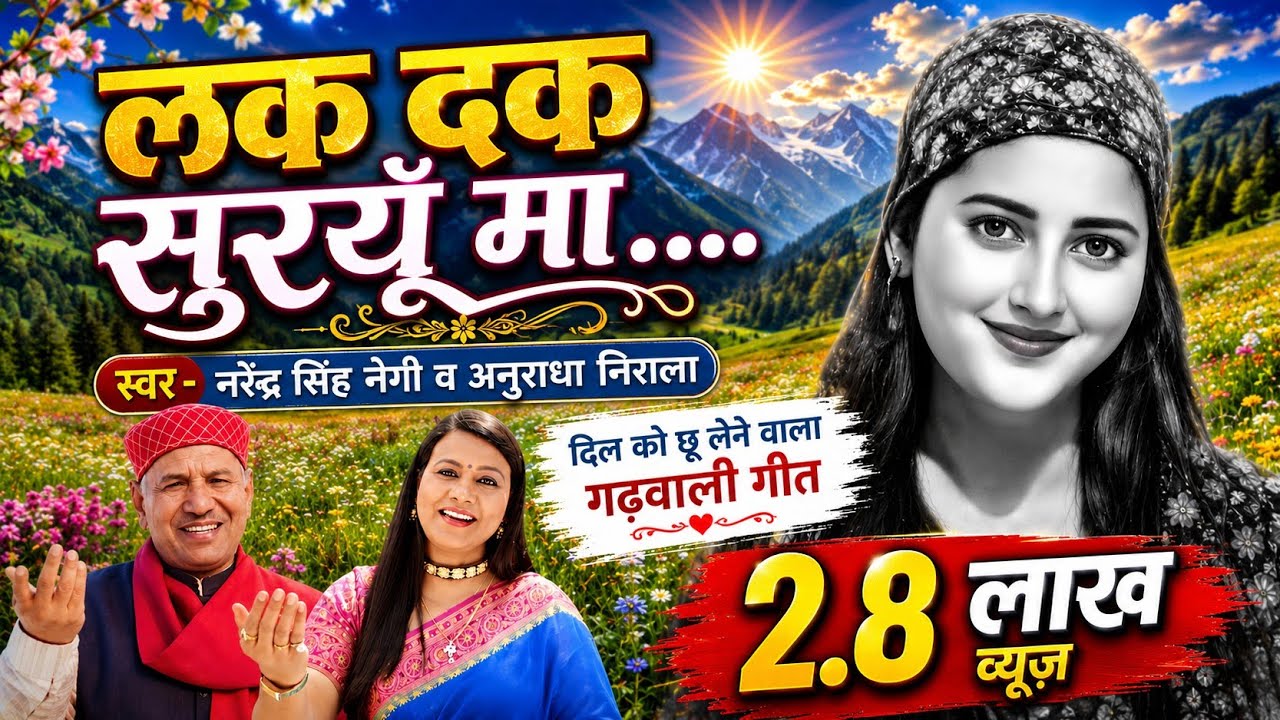 लक दक सुरैयों मा ❤️ नरेंद्र सिंह नेगी अनुराधा निराला Evergreen Garhwali Song #pahadi #uttarakhandi